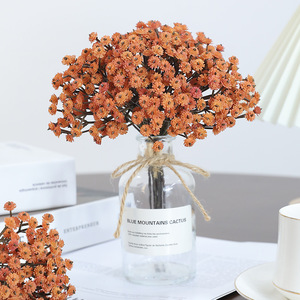 Bouquet de fleurs artificielles en PVC souple, haute simulation, pour mariage, décoration de bureau, style minimaliste, réutilisable - Product Image 1