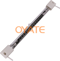 Lampe chauffante électrique infrarouge à quartz 350 mm 220 V 1000 W avec SK15 pour usage domestique et extérieur