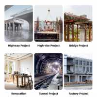 Contreplaqué architectural écologique de haute qualité certifié, 18 mm, revêtement noir, pour la construction de bâtiments de grande hauteur et de ponts