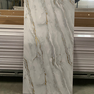 Panneau mural intérieur brillant en <span class=keywords><strong>PVC</strong></span> imitation marbre 1000*2400mm sur mesure du fabricant pour la décoration de salle de bain, en mousse plastique - Product Image 5