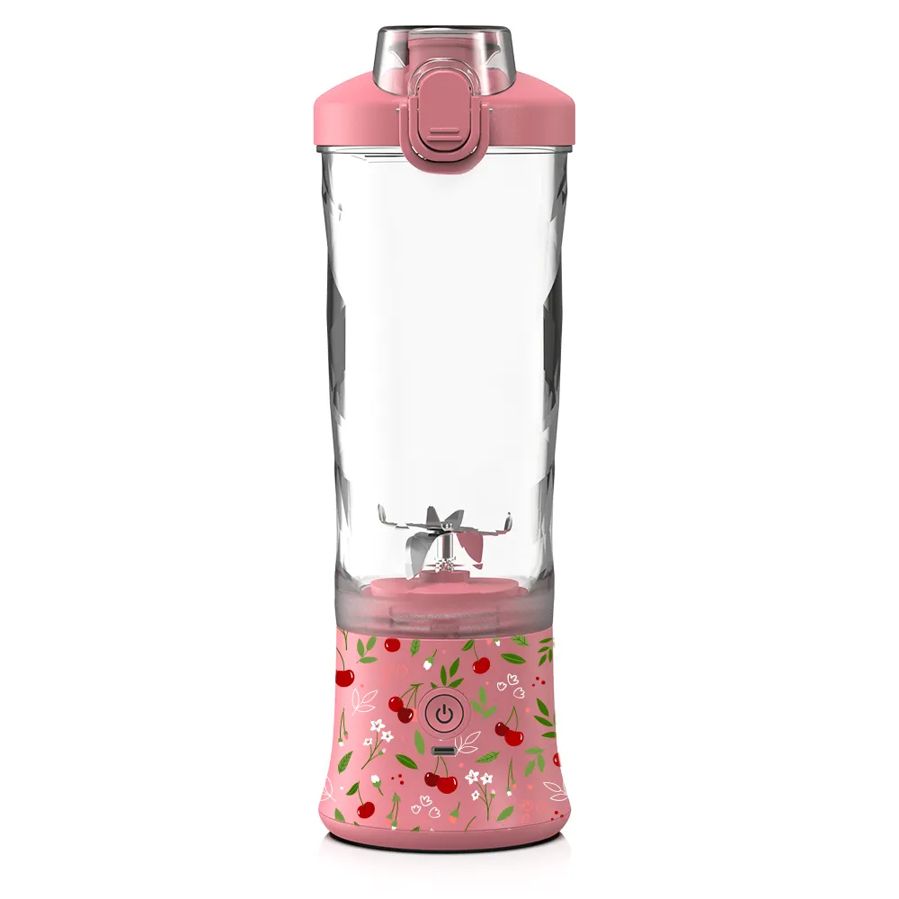 Factory design 600ml IP67 waterproof protein shaker electric rechargeable portable blender