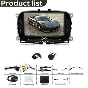 Autoradio Android 13 con GPS e Navigazione 2+32G per <span class=keywords><strong>Fiat</strong></span> 500 C 2016-2019 con Carplay, Android Auto, Wi-Fi, FM/RDS e Comandi al Volante - Product Image 6