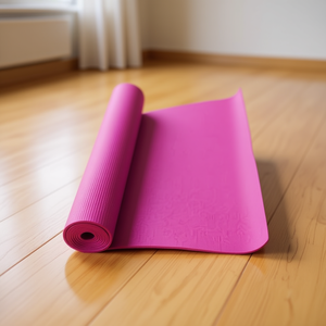 Tapete de Yoga de PVC Rojo Rosa, 173*61*0.4cm, Tapete de Ejercicio de Alta Calidad para Fitness y Ejercicio - Product Image 3