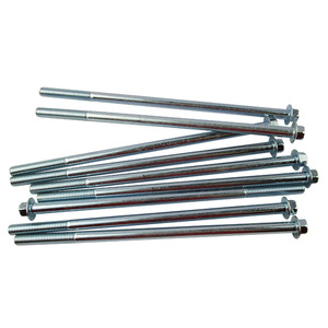Genuine M8*195 Thick Galvanized Rust-Proof Long <b>Bolt</b> Set <b>Flange</b> <b>Bolts</b> for Gasoline & Diesel Generators Parts & Accessories - Product Image 1