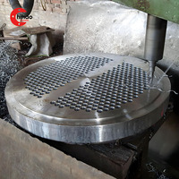 Lámina de Tubos Forjados ASME TEMA SA516 Gr70 de Acero al Carbono, Lámina de Tubos Perforada para Intercambiador de Calor para Recipientes a Presión