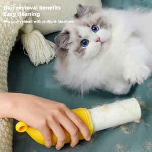 Removedor de Pelo de Plátano, Removedor de Pelo de Gato con Diseño de Dibujos Animados, Raspador de Pelo para Ropa, Cepillo de Doble Cara para Quitar Pelo, Raspador de Pelo para la <span class=keywords><strong>Familia</strong></span> - Product Image 6