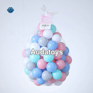Balles en plastique souple PE de couleur macaron unisexe de 7 cm, sans BPA, résistantes aux chocs, jeu de balles amusantes pour enfants - Product Image 6