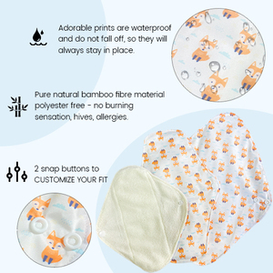 Impermeável reutilizável mulher lavável sanidade guardanapo almofadas - Product Image 6