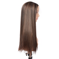 Vente directe usine : Cheveux humains vierges chinois pour perruques Lace Front, base transparente, longueur longue, bonnets petits et grands, densité 150%