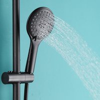 Ensemble de robinets de douche thermostatiques de style contemporain en laiton poli robinet de douche de salle de bain de luxe mitigeur en céramique pour hôtels
