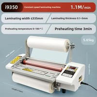 Laminateur à rouleaux chauffant I9350 pour papier A3, laminateur d'images, laminateur chaud/froid, machine à laminer à rouleaux, machine de revêtement