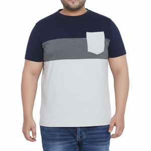 เสื้อยืดแฟชั่นสำหรับผู้ชายขนาดใหญ่กว่าปกติเสื้อยืดผ้าฝ้ายพิมพ์โลโก้ได้ตามต้องการ - Product Image 1