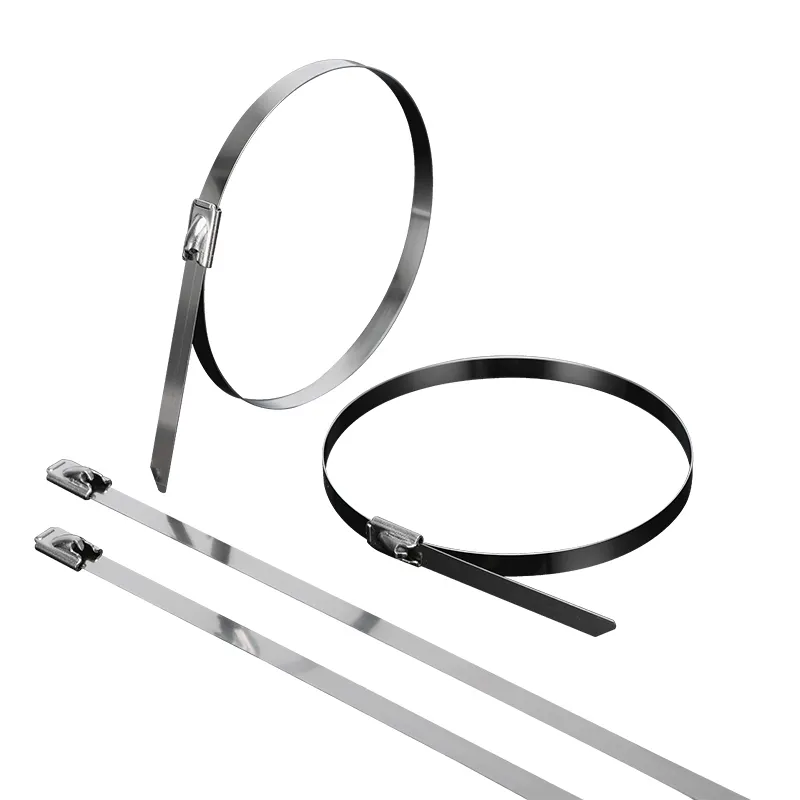 Alat ikat kabel, bahan Stainless Steel fleksibel tahan lama 4.6mm/7.9mm/10mm/12mm seri 201/304 100 buah