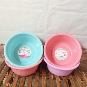 Deepened Plastic <b>Basin</b> <b>Round</b> Thickened Drop Resistant Mixed Color For Washing Laundry School Students - Product Image 3