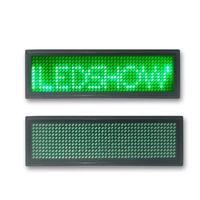 Badge nominatif LED intelligent avec contrôle par application, lumineux et clignotant, à fixation par épingle ou aimant, plaque nominative LED portable