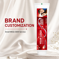 Dentifrice en gros promotionnel, blanchissant, marque privée, haleine fraîche, nettoyage doux des dents, soins bucco-dentaires