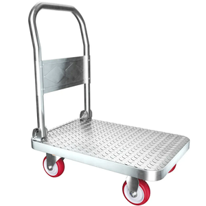 รถบรรทุกมืออุตสาหกรรมที่มีแพลตฟอร์มขนาดใหญ่และยางนิวเมติก - Product Image 6