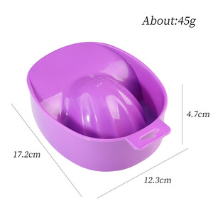 Bol de trempage des mains 3 couleurs, outil de nettoyage pour nail art, bassin de soin exfoliant pour peaux mortes, pour manucure, pédicure et traitement en salon - Product Image 6