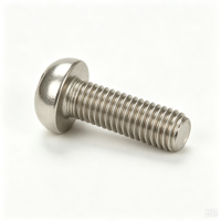 Vis à tête cylindrique à six pans creux SUS304 ISO7380, grade A2, finition brute, métrique, utilisée dans les équipements d'automatisation