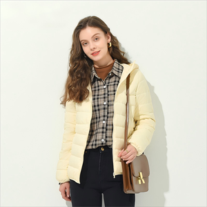 Une <span class=keywords><strong>doudoune</strong></span> légère, chaude et à capuche pour femmes à la mode et simple pour l'automne et l'hiver - Product Image 5