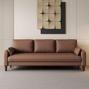 Canapé de style italien, luxe léger, carré, rembourré, garnissage en mousse, pour salon, petit appartement, espace de location - Product Image 1