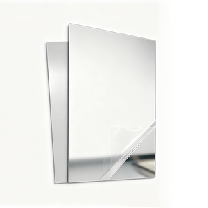Panneau miroir composite anti-buée pour PC avec plaque de support blanche en PS, miroir en plastique incassable pour armoire de salle de bain - Product Image 1