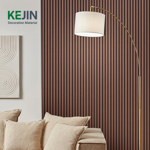 Revestimiento de Pared WPC con Diseño Moderno, Resistente al Fuego y al Agua, Efecto 3D, Ondulado, Panel de Rejilla de Madera y Plástico Compuesto, PVC para Interiores - Product Image 2