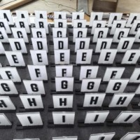 Numéros d'ascenseur personnalisés en acrylique transparent double face, base peinte, taille et design personnalisables, vente en gros pour hôtel, villa, bureau