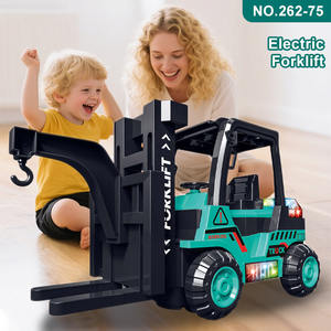 Pelleteuse en plastique <span class=keywords><strong>1</strong></span>:200 personnalisée Chariot élévateur Ingénierie électrique pour enfants Conception Véhicule jouet Effets lumineux Caractéristiques de friction - Product Image 4