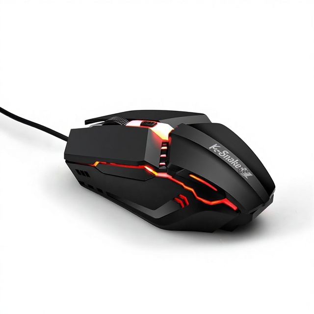 Viper M11 3-Button Optical Sensor Gaming RGB Aura-Running Illuminated USB Wired Mouse for PC Laptop and Desktop