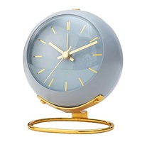 Réveil numérique scandinave en quartz avec estampage doré et minuteur lumineux pour salon, chambre et bureau