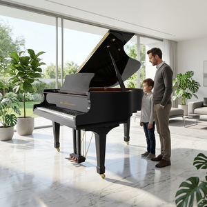 Piano à queue acoustique professionnel pour concert, 88 touches |   Fabriqué à la main pour l'église, la scène et l'enregistrement, comprend le design WGP-152 qui améliore l'expérience. - Product Image 4