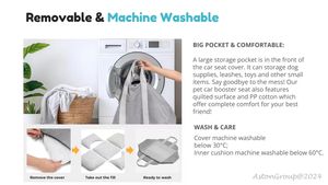 เตียงที่นั่งในรถสำหรับสุนัขเดินทางสีชมพูเตียงสัตว์เลี้ยงแสนสบายสำหรับการผจญภัยในระหว่างการเดินทาง <span class=keywords><strong>M</strong></span> - Product Image 3