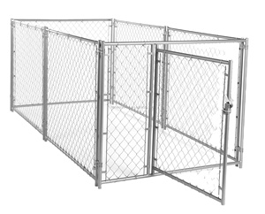 10x10x6 qualità personalizzata a prezzi di fabbrica per esterno a catena cane canile in metallo solido modello chiuso Top per Pet Run Play svendita Lowes - Product Image 6