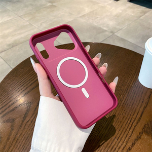 เคสกันกระแทกแบบด้าน Frosting Matte TPU+PC สำหรับ iPhone Air 16 15 14 13 12 17 Pro Max รองรับการชาร์จไร้สาย ป้องกันเลนส์แม่เหล็ก - Product Image 4