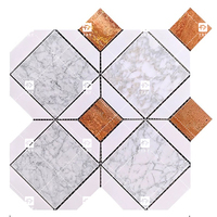 Mosaïque de carreaux de sol en marbre naturel moderne, décoration de luxe, crédence de cuisine, mosaïque de marbre pour la décoration de la maison