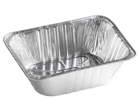 Boîte en aluminium jetable de grande capacité (5200 ml) de 9*13*4.13 pouces, très profonde, format demi-taille, contenants personnalisés pour l'emballage des aliments de barbecue