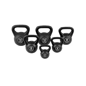 Custom weight lifting PE cement kettlebell 2kg 4kg 6kg 8kg 10kg Gym fitness home outdoor sport competition kettlebell
