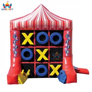 لعبة حفلات عملاقة 2 في 1 قابلة للنفخ، لعبة كرنفال خمسة في صف واحد، لعبة تيك تاك تو قابلة للنفخ للأطفال والكبار - Product Image 2