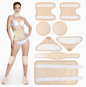 Paquete de 8 compresas de aceite de ricino orgánico para todo el cuerpo, ajustables, ligeras, con correa elástica de bambú y algodón, anti-fugas de aceite. - Product Image 1