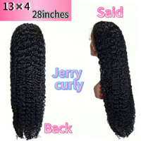 Perruque Lace Front HD 13x4, Cheveux Humains Indiens, Couleur Naturelle, Bouclés Profonds, Effet Dégradé Roux, Sans Colle, 13x6