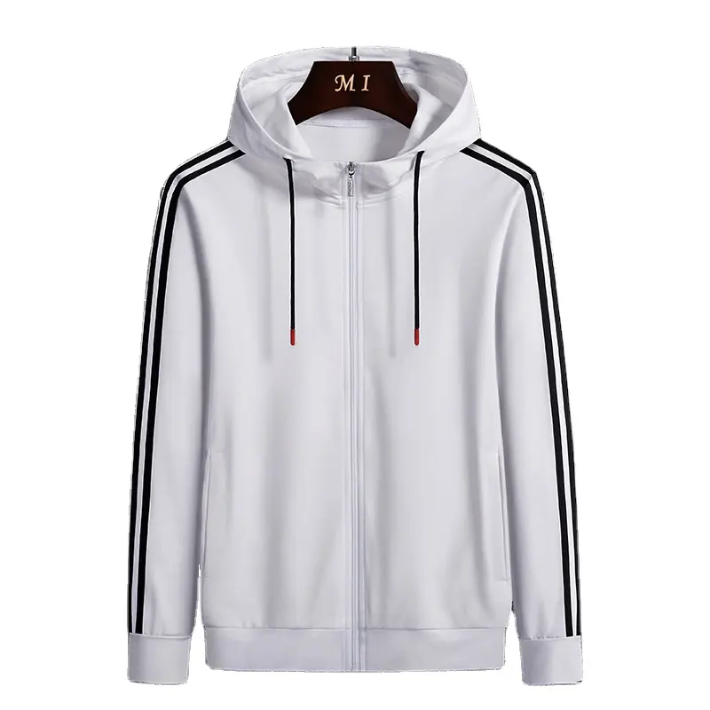 New trend zip up hoodie men loose handsome full zip hoodie Coat leisure sports zip up hoodies and sweatshirts