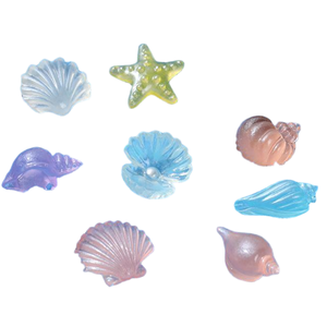 CHENXI Breloques en résine micro-paysage, série animaux marins de dessin animé, pour DIY, garniture de slime, pendentif décoratif artistique - Product Image 2