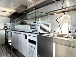 Camion-restaurant mobile de 14 pieds pour la préparation de hot-dogs et tacos, avec cuisine complète et réservoir d'eau, <span class=keywords><strong>sur</strong></span> remorque - Product Image 4