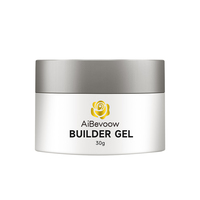 AiBevoow Venta caliente Suministros profesionales para uñas 30g No tóxico UV LED Gel duro Bajo Moq Builder Gel Extensión de uñas para salón de uñas