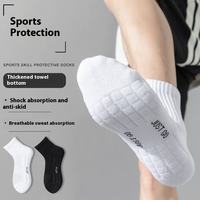 Chaussettes de sport personnalisées pour le basketball et la gym, respirantes, à semelle éponge, tricotées, style athlétique