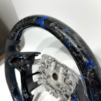 Volant sport en fibre de carbone forgée bleu, motif football, personnalisé, vente directe, luxe, adapté pour Pontiac Holden VE G8
