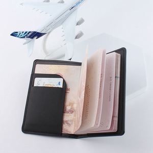 Factory Wholesale Custom PU Leather Summer <b>Passport</b> Holder Letter Decoration Waterproof Travel <b>Cover</b> 5 Inch for <b>Passports</b> - Product Image 2
