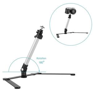 Trépied pour téléphone portable avec port 1 m, support pour bureau, pour photos et vidéos, Selfie en direct, avec lumière LED - Product Image 3