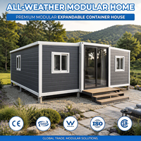 Maison préfabriquée moderne en conteneur de 20 pieds ou 40 pieds, maison modulaire à 3 chambres avec cuisine et salle de bain, maison en conteneur extensible